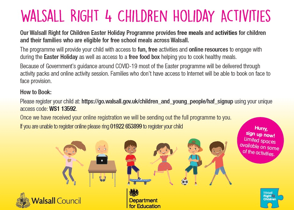 Easter Holidays 2025 Walsall Aime Jackelyn